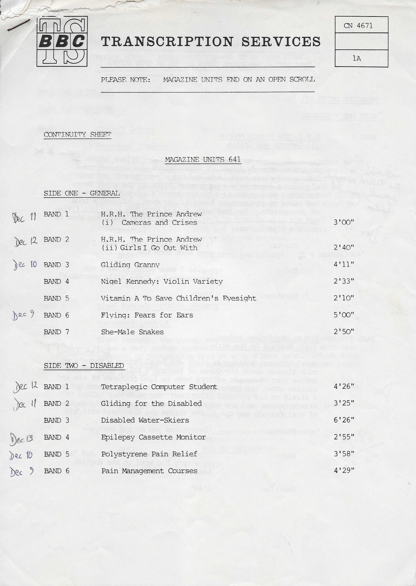 Inserts from CN 4671